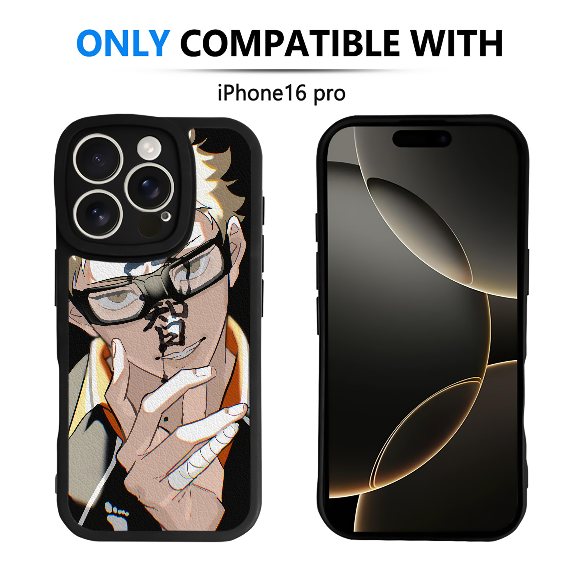 （画像用） ハイキュー!! Haikyu!! 【iPhone 16シリーズ対応】シリコンスマホケース（レザー調） 材質：シリコン